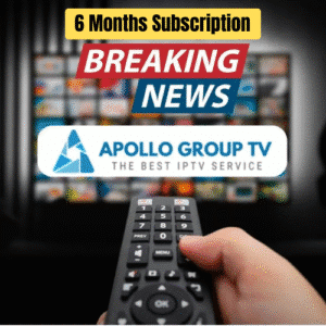 User watching live TV and movies with apollotv on Smart TV.